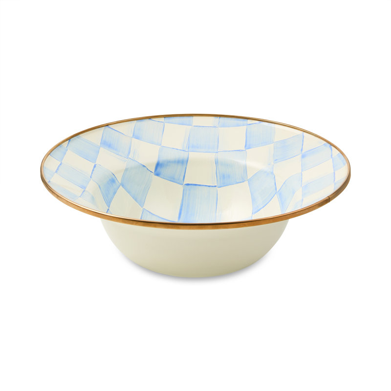 Sky Check Serving Bowl