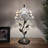 Anainah Tiffany Table Lamp White Stained Glass Baroque Style Lavender LED Bulb 20"H*10"W*10"D