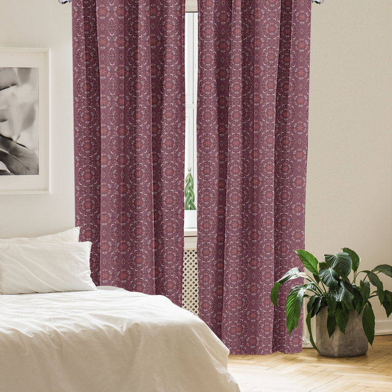 Rideaux 4 panneaux East Urban Home, L 56 po x L 84 po