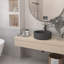 CASAINC Maple 17'' Concrete Circular Bathroom Sink-86669231
