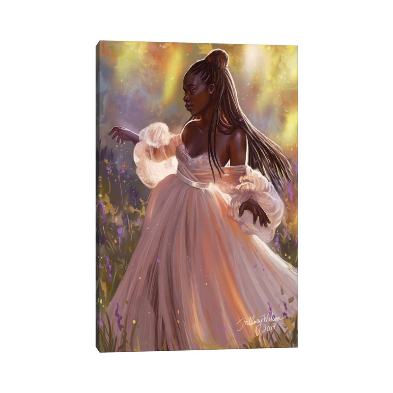 «Princess» par Hillary D Wilson, reproduction d'art sur toile tendue, H 26 po x l 18 po x 1,5 po