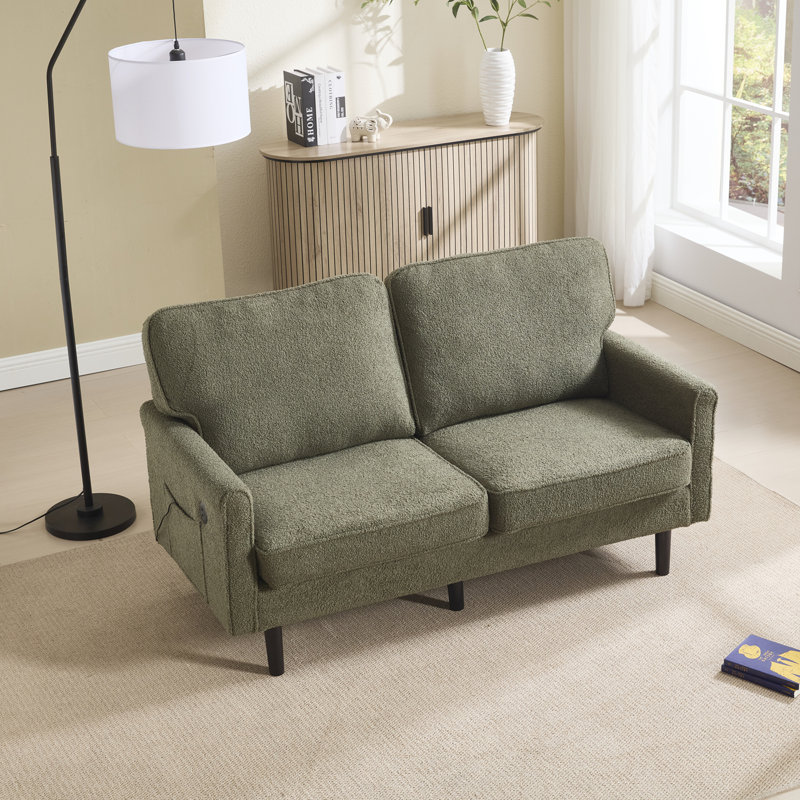 Double 59 po Debrann, Tissu bouclé vert