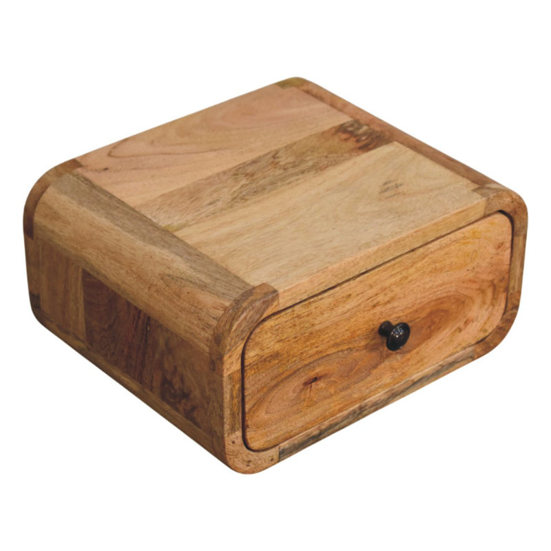 Nightstand 30cm W Solid Wood Bedside Table