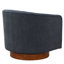 Fauteuil pivotant à 360 degrés en tissu de chenille bleu avec coutures câblées et coussin de siège amovible de 6 po d'épaisseur-1946947296
