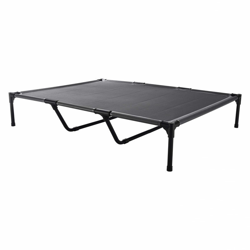 Lit pour chien surélevé portatif pour grand chien avec structure en métal TG, 17.32, Grey