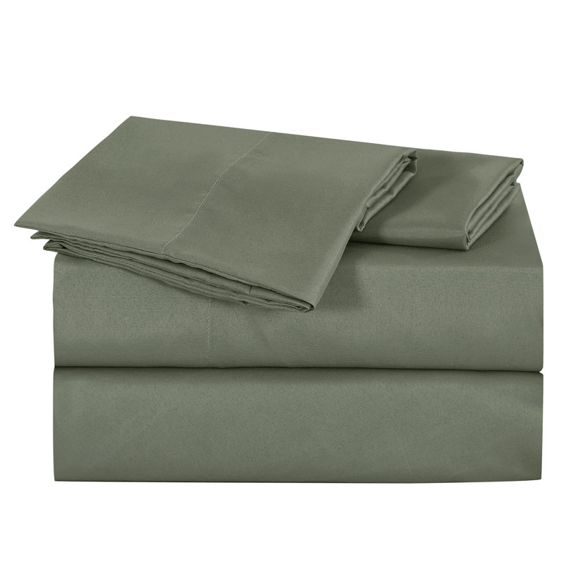 Esca 4-6 Piece Cooling Fiber Sheet Set, Queen, Dark Gray