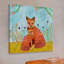 «Autumn Foxes», reproduction sur toile tendue-18912136