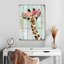 Girafe, couronne florale sur toile 3 pièces par Daisy A-93026184