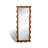 Medieval-Style Pine Frame Silver Mirror Floor-Standing Full-Length Mirror