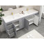 Ensemble de meuble-lavabo double 84 po Brower-660439418