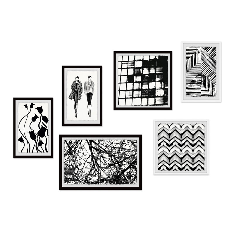 'Delicate Edges Hexaptych'