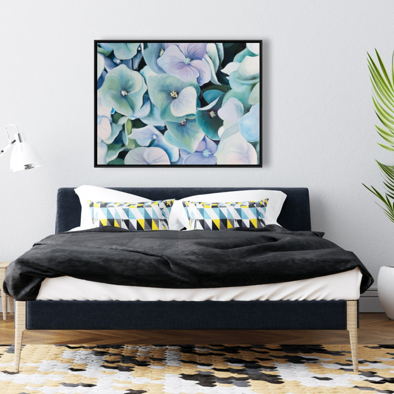 Hydrangea Plant Print On Canvas, H 36 po x l 48 po