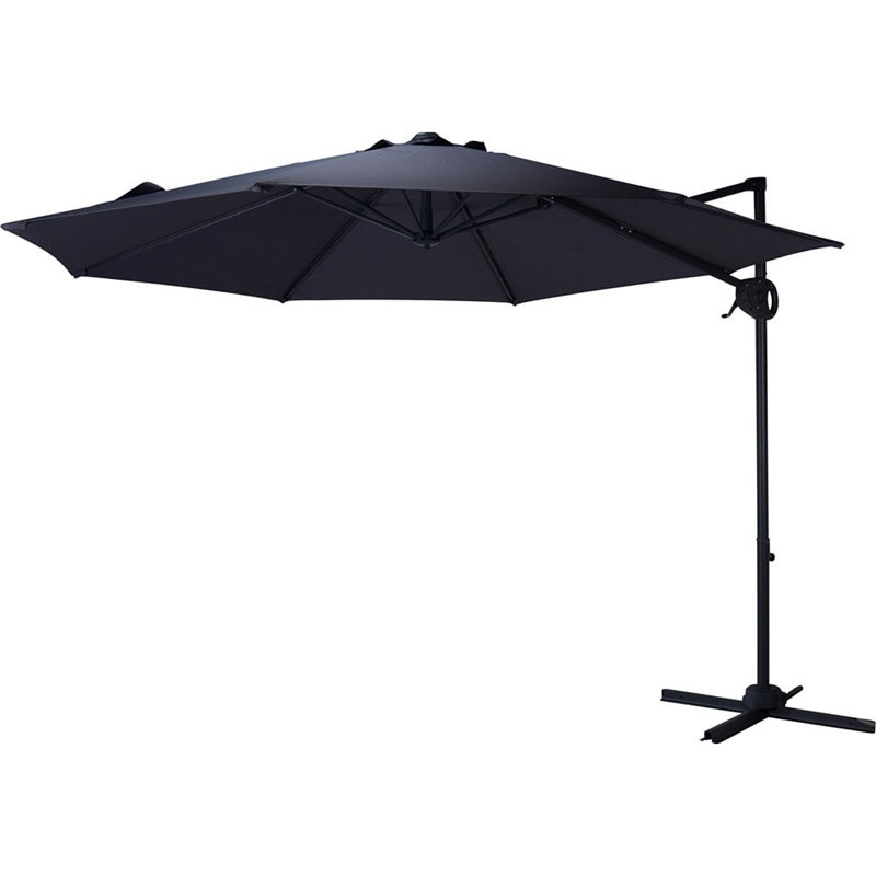 300cm Cantilever Parasol, Black