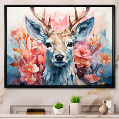 " Deer Graceful Fawn Geometric I "
