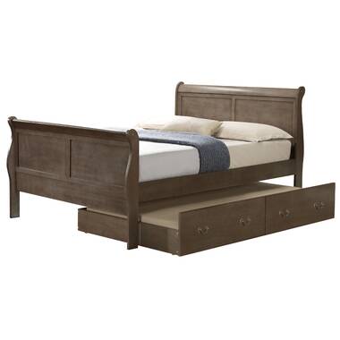 Glory Furniture Louis Phillipe Twin Size Storage Bed G3105DTSB2 GREY