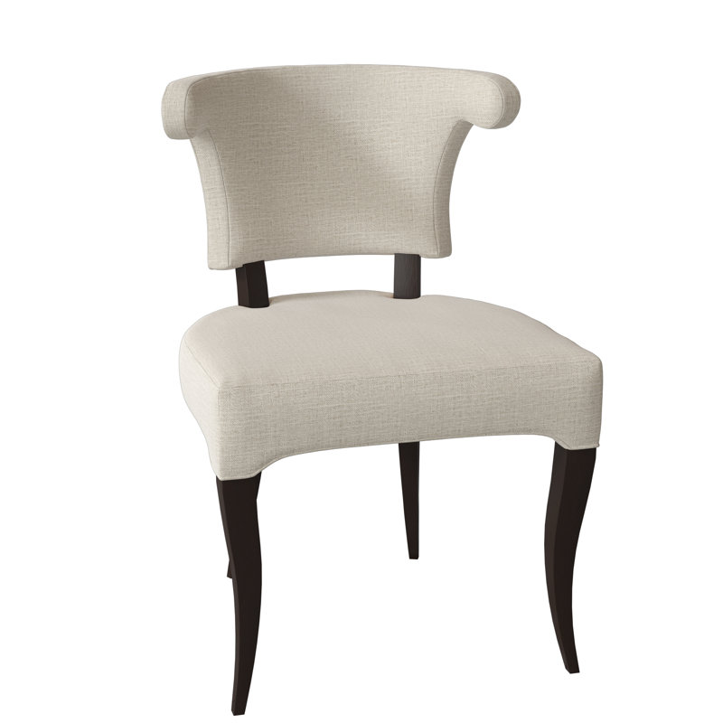 Athena Dining Chair, American Walnut, Filigree Ivory