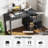 Modern Computer Desk Workstation Desk Home Office w/ Storage Cabinet-1820126040