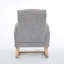 Chaise berçante avec pieds en bois massif, chaise berçante Modern