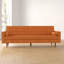 85'' Faux Leather Sofa-629249236
