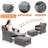 4 - Person Patio Conversation Set with Cushions-105791155
