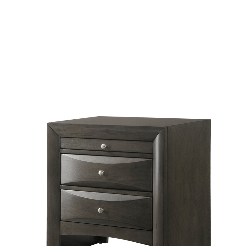 26'' W Nightstand, Dark Gray