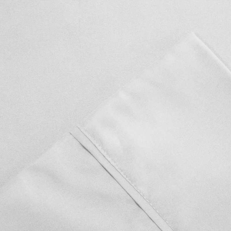 Microfiber Sheet Set, Full Sheet Set + Fitted Sheet + 2 Pillowcases, White