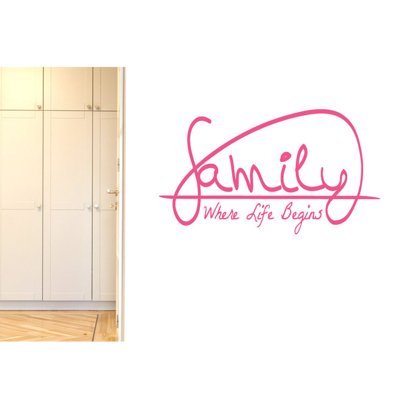 Wall Decal, Large, Pink