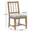 Chaise d'appoint Melita avec siège rembourré-1740426755