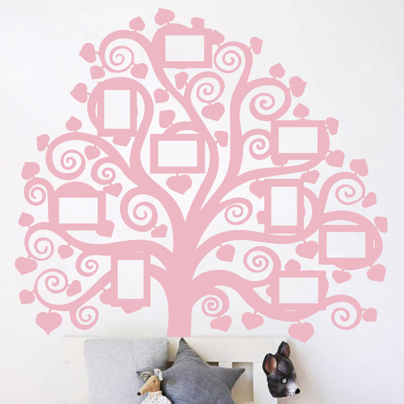 Décalcomanie murale images arbre familial, Rose œillet
