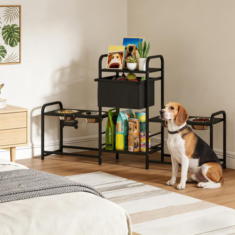 Support pour chien à hauteur ajustable