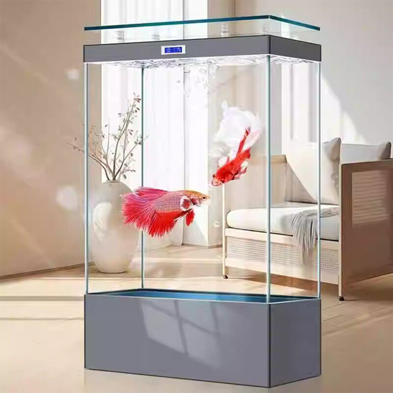 Aquarium moderne 140-150 gallons en acrylique Eco, 39.37, Black