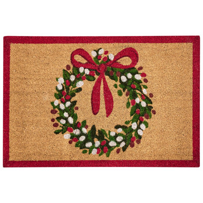 No Pattern Christmas Doormat