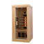 1 - Person Indoor Bluetooth Compatible FAR Infrared Sauna with Remote Control in Hemlock