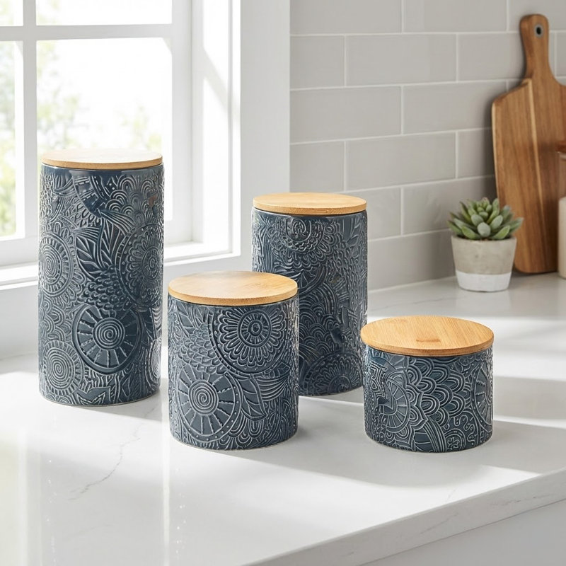 Ensemble de pots de cuisine 4 pièces, Bleu