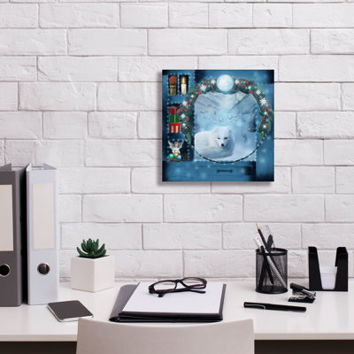«Magic Winter Cabinet» par Art and a Little Magic, art mural sur toile, 12 po x 12 po