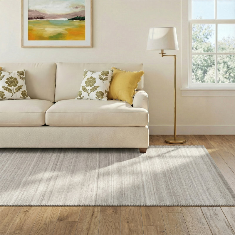 Eljah Viscose Indoor Rug, Rectangle 5' x 7'6"