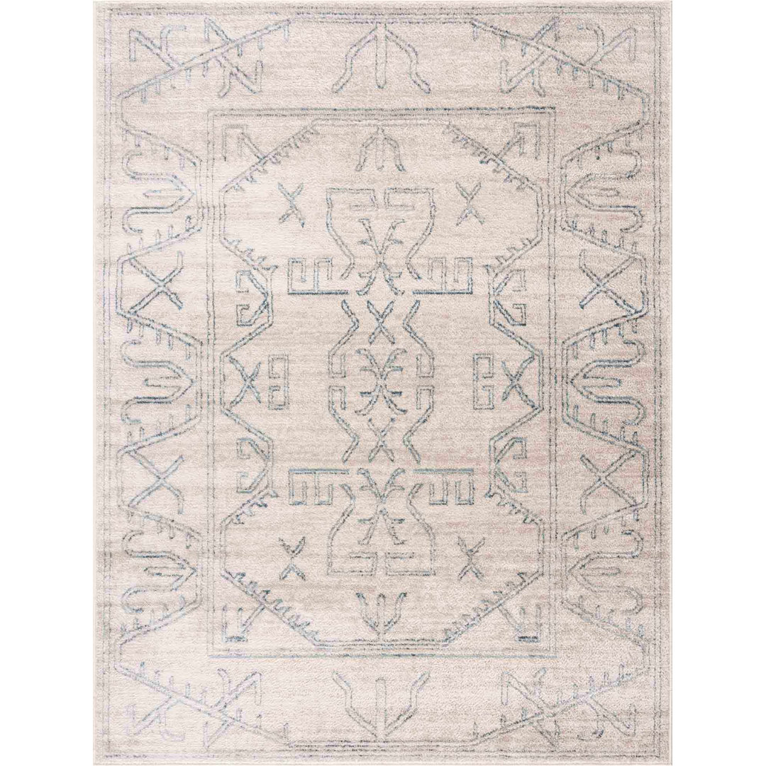 Divyar Southwestern Cream/Beige Area Rug Union Rustic Rug 