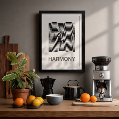 Spiral Harmony Geometric - Framed Print