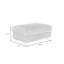 Ermia Modern Upholstered Faux Fur Square Ottoman-111687805