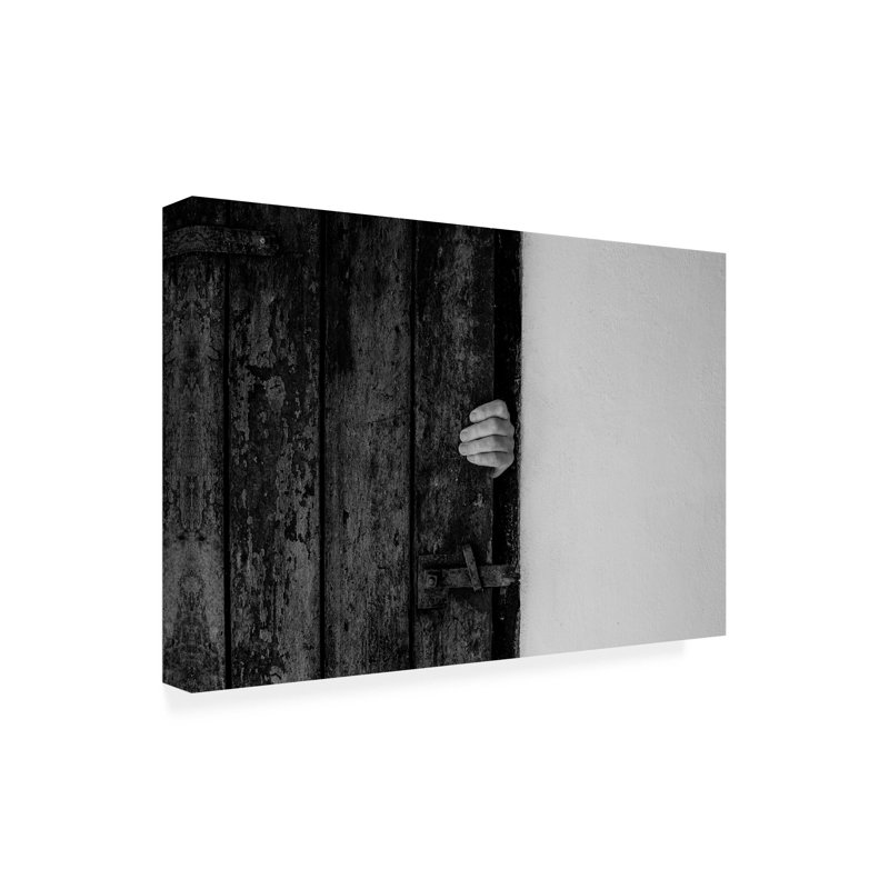 Art à la main sur la porte, "Inge Schuster", H 12 po x l 19 po