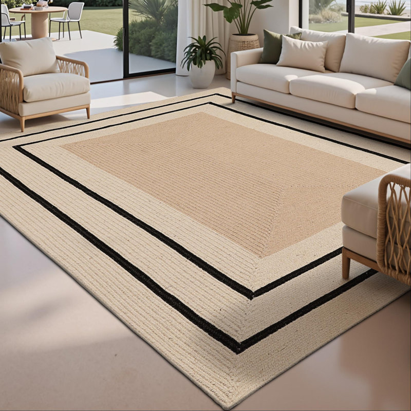 Jute / Sisal Rug, L 96 po x L 120 po