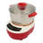 5L Electric Dough Mixer, Dough Kneading Machine(Silver+Red)