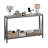 Console Table, Entryway Table With Storage, Industrial Sofa Table With V Design, 2-Tier Narrow Console Table-537844812-549872531