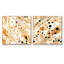 Chrisanthe - Ensemble de 2 collages abstraits carrés-101860459-101860460