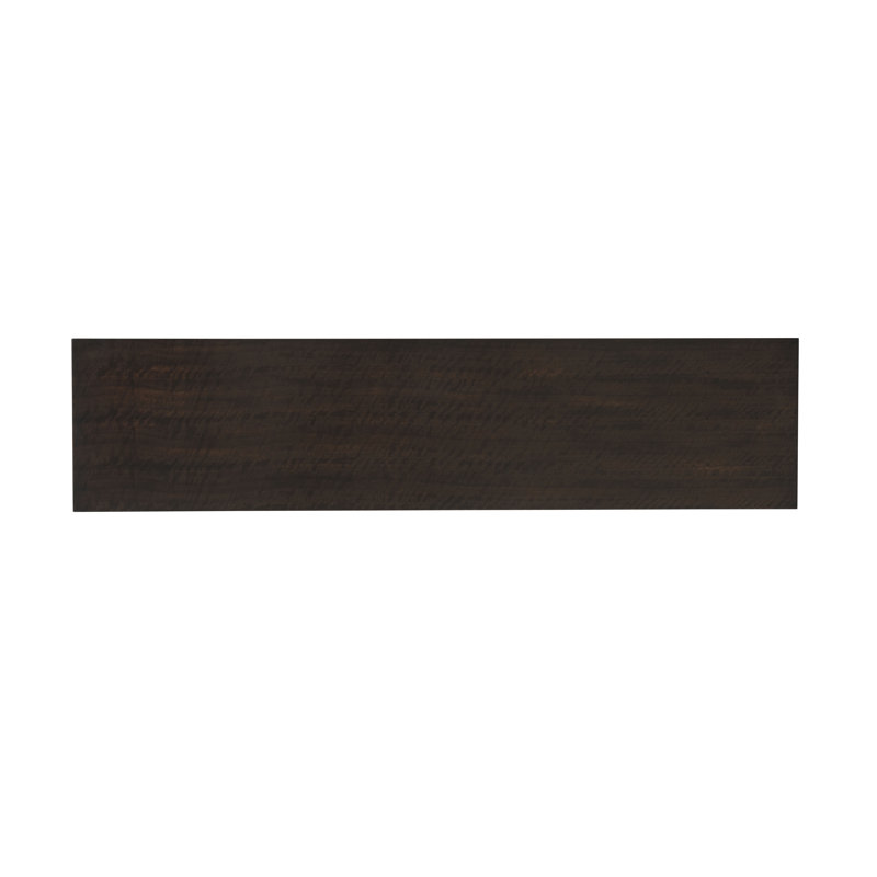 Elegant Mink Finish Eucalyptus Console Table with Artistic Base