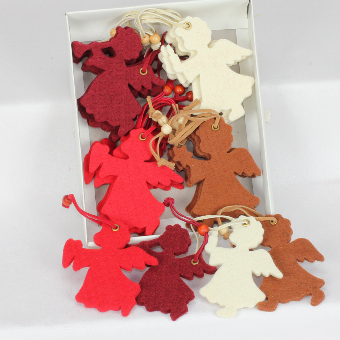 24 Piece Angel Heart/Candle/Star/Flute Holiday Shaped Ornament The Holiday Aisle®