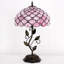 Lampe de table Tiffany 12 x 12 x 19 pouces en verre coloré