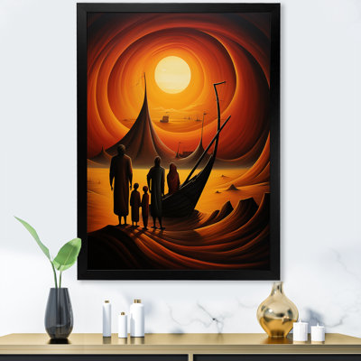 Radiant Desert Regatta - désert, art mural
