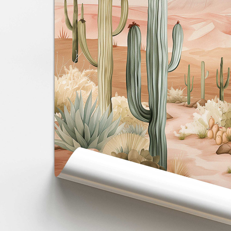 Cactus Waltz II, Sans cadre, papier, H 16 po x l 12 po