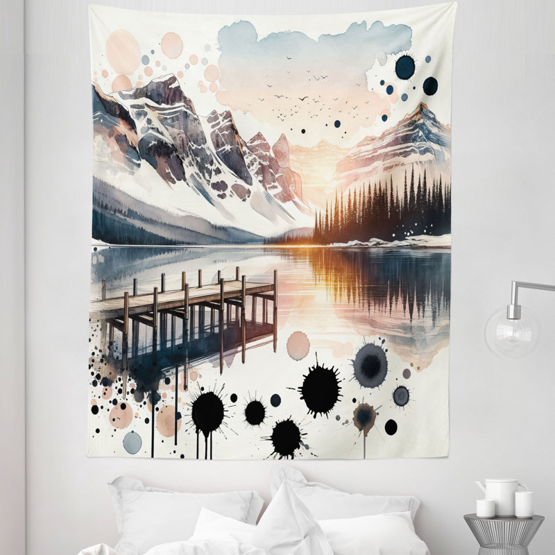 Tapisserie en microfibre, H 88 po x l 68 po